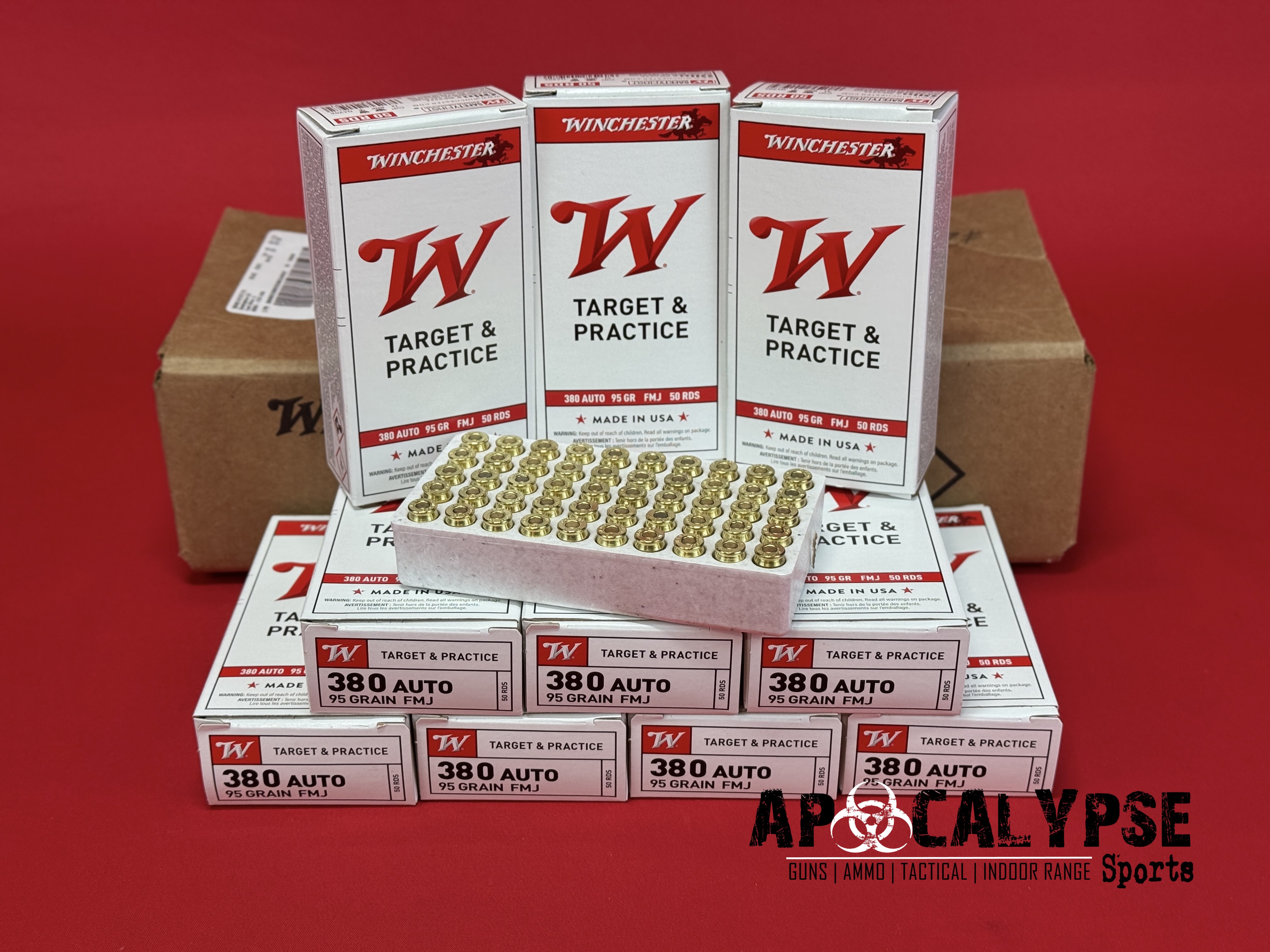 Winchester .380 Ammo 500 Rounds -img-0