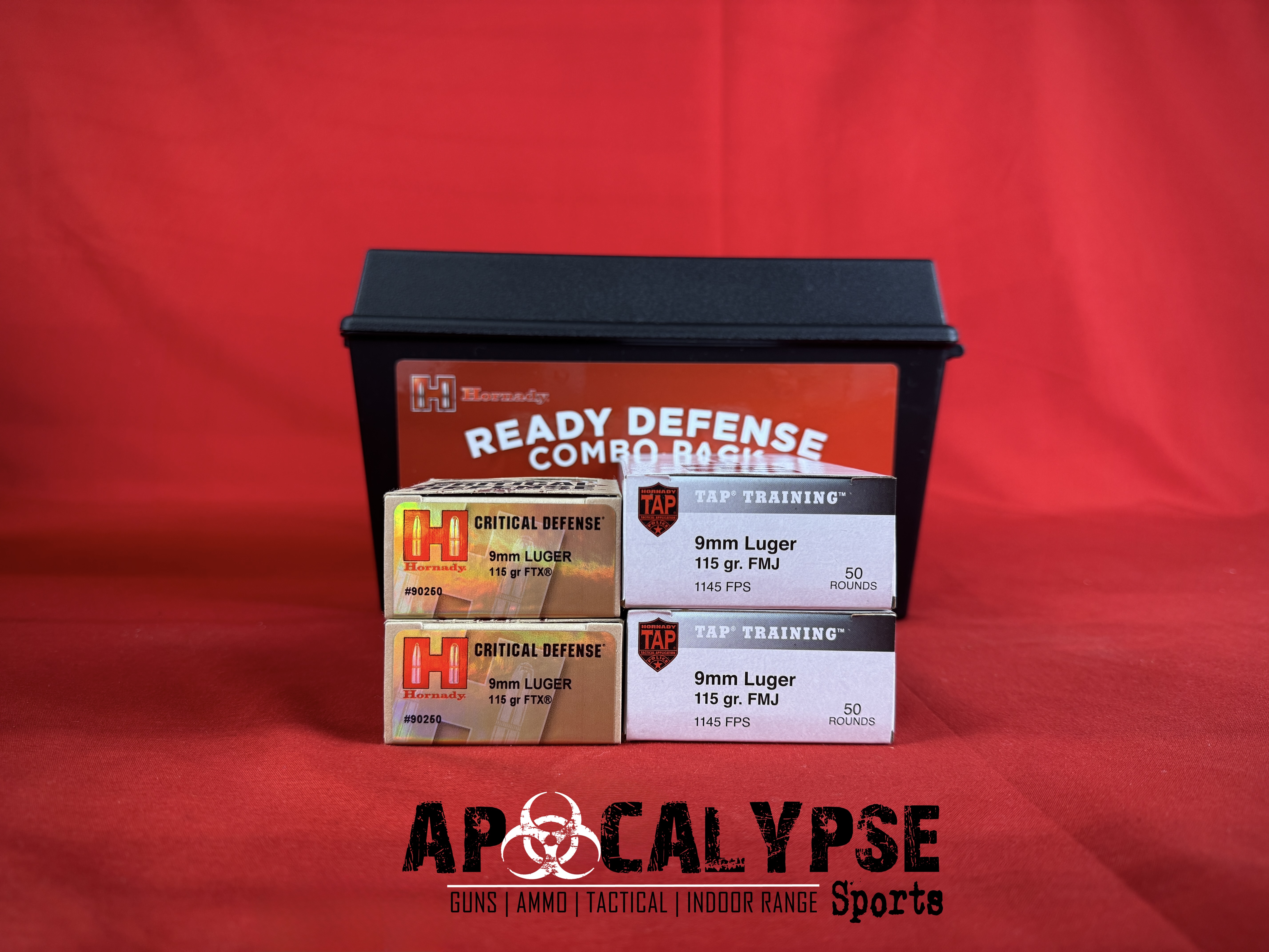 Hornady 9mm Ammo 150rds COMBO PACK-img-0