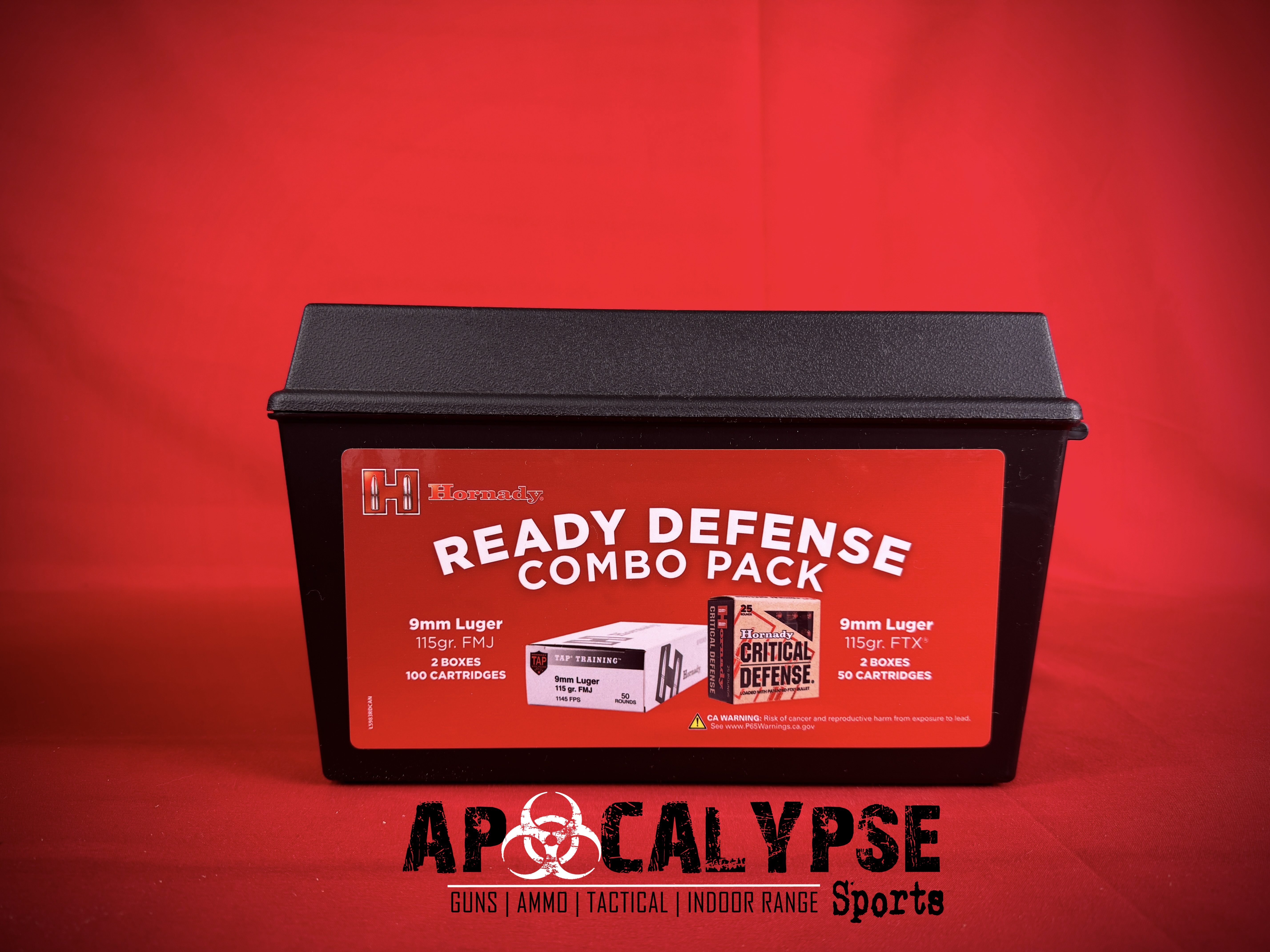 Hornady 9mm Ammo 150rds COMBO PACK-img-2