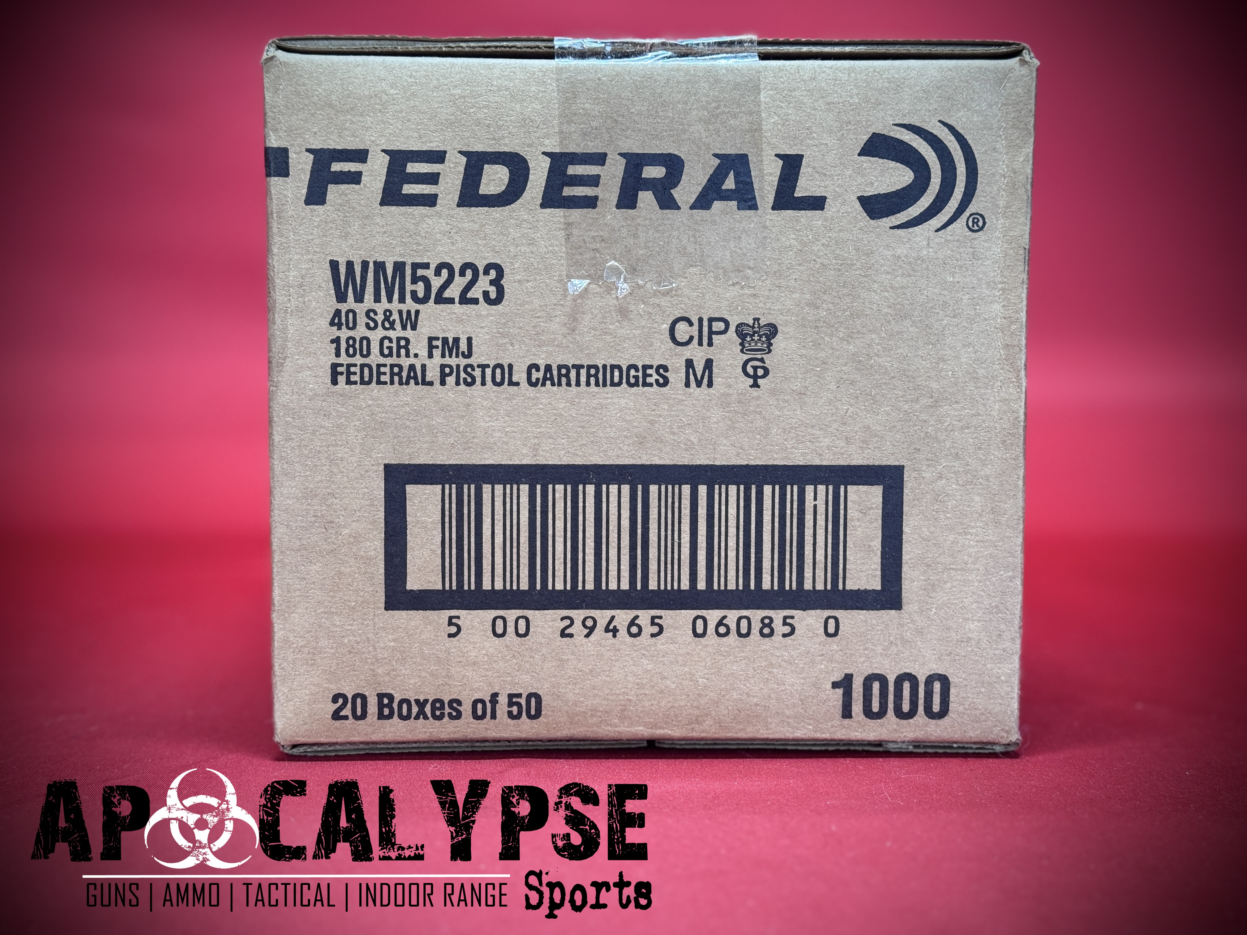 CASE Federal Champion .40S&W 1000 Rounds-img-3