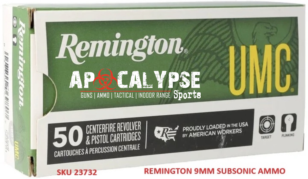 Remington 9mm Subsonic Ammo 50 rds-img-1