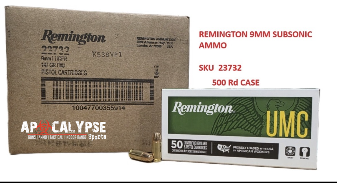 Remington UMC Subsonic 9mm 500rd Case-img-1