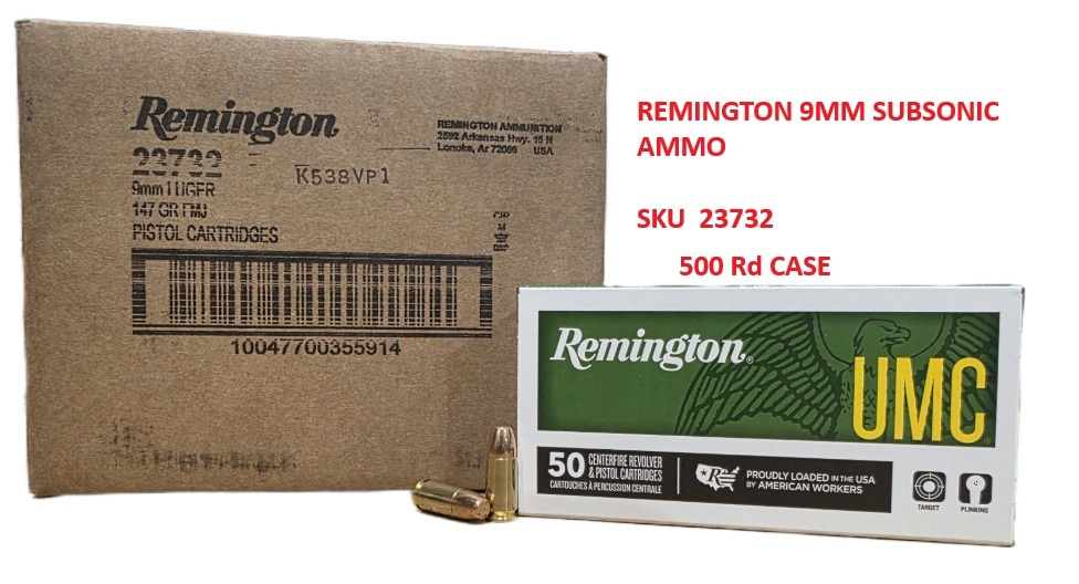 Remington UMC Subsonic 9mm 500rd Case-img-2