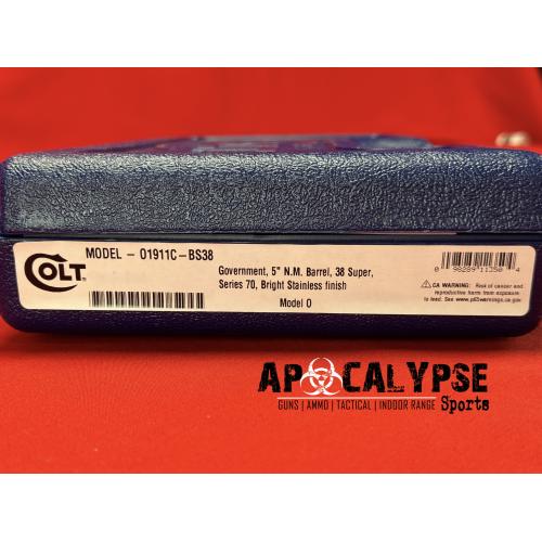 COLT GOVT MODEL 38SUP 5 SS 9RD