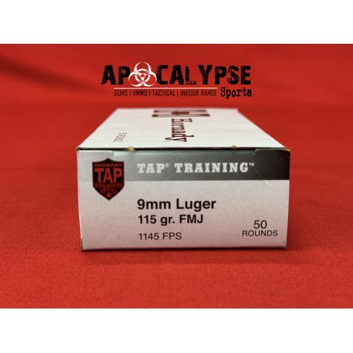 Hornady 9mm Luger 115gr FMJ TAP Training Ammunition