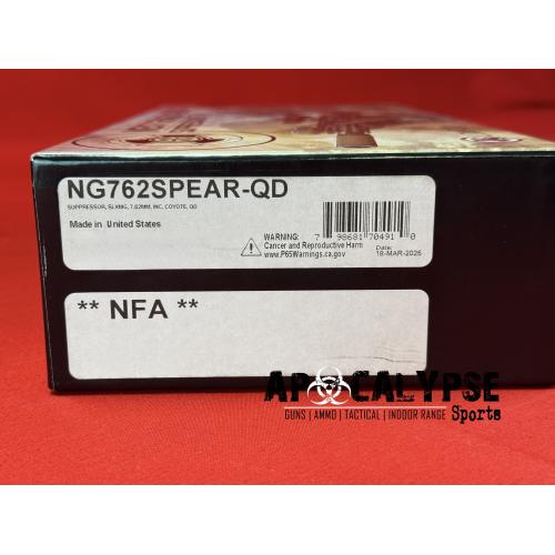 SIG Sauer NG68SPEAR-QD 7.62mm Silencer