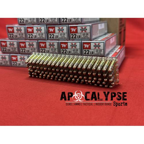 Winchester Ammunition Super-X, 22LR, 40 Grain, Super Speed Round Nose, Copper Plated, 100 Round Box X22LRSS1