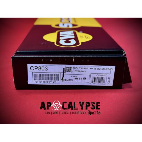 CVA SCOUT XP PISTOL 338ARC 11.5 BLK