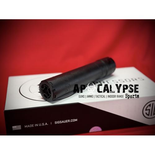 Sig Sauer SLH762TI-QD, Suppressor, 7.62MM, Titanium, High Temp Cerakote Black, 13.9oz, Quick Detach, Includes QD Mount/Muzzle Brake SLH762TI-QD