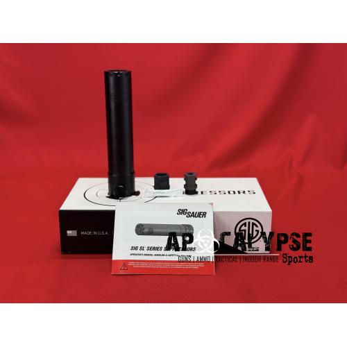 Sig Sauer SLH762TI-QD, Suppressor, 7.62MM, Titanium, High Temp Cerakote Black, 13.9oz, Quick Detach, Includes QD Mount/Muzzle Brake SLH762TI-QD