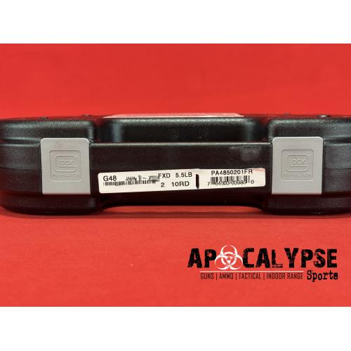 GLOCK 48 9MM 10RD BLK FRONT RAIL
