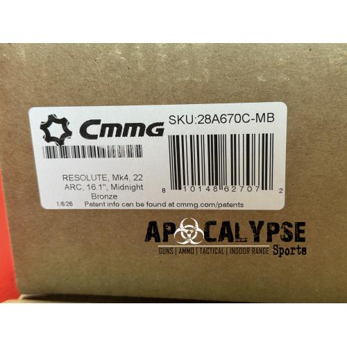 CMMG 28A670CMB    RESOLUTE MK4 22ARC 16.1    MDBRZ