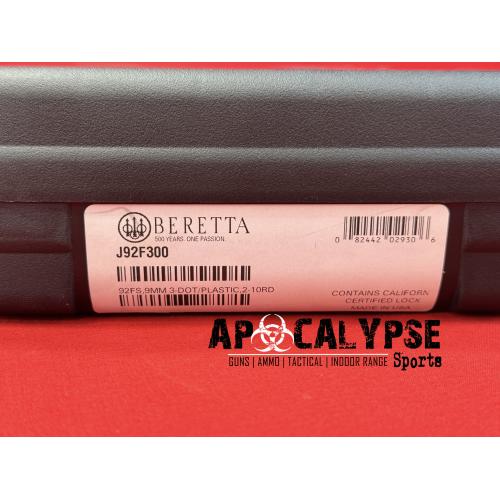 92FS 9MM BL/BLK 4.9 10+1 DA