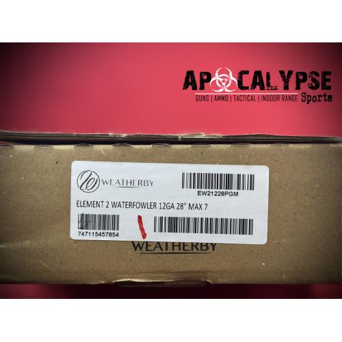 WBY ELEMENT 2 WF 12GA 28 MAX 7 2RD