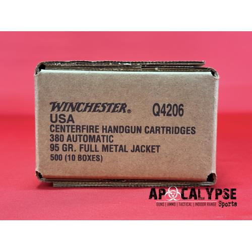 WIN USA 380ACP 95GR FMJ 50/500 CASE