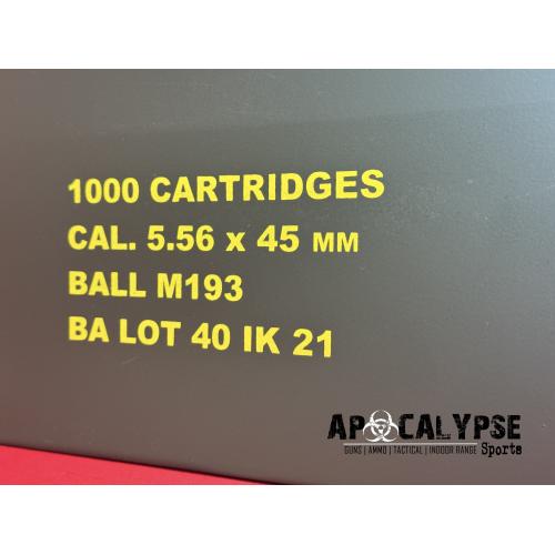55GR FMJ BALL 1000RD
