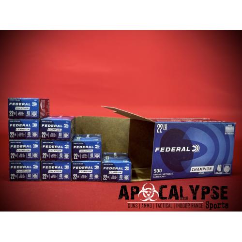 Federal Lightning, 22LR, 40 Grain, Solid, 500 RD CASE