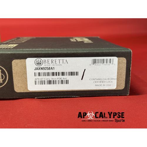 APX A1 CARRY 9MM FDE 2.9