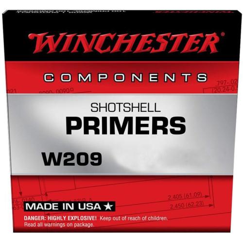 Winchester Shotshell W209 primers - pack of 100