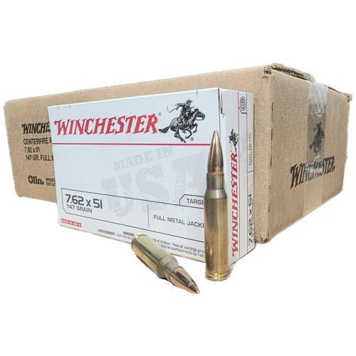 Winchester Target 7.62x51mm, 147gr FMJ, 200rd Case Q3130