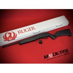 Ruger 10/22, Semi-automatic, 22LR, 18.5 Threaded Cold Hammer-Forged Barrel, 1/2X28 Thread Pitch, Satin Finish, Black, Magpul X-22 Stock, Adjustable Rear Sight, Gold Bead Front Sight, Manual Safety, 10 Round Rotary Magazine 32021
