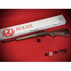 Ruger 10/22 Sporter Collector's Series, Semi-automatic Rifle, 22 LR, 18.5 Cold Hammer Forged Barrel, Satin Black Finish, Engraved Altamont American Walnut Stock, Adjustable Rear & Gold Bead Front Sight, Manual Safety, 10 Rounds, 1 Magazine, Includes