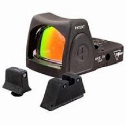 Trijicon Dual Defense Kit w/3.25 MOA RMR Type 2 & Bright & Tough BLK/BLK Night Sight Suppressor Set for Standard Frame Glock Models 700791