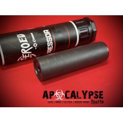 CMMG ZEROED 556K, Suppressor, 556NATO, 17-4 Stainless Steel Construction, Nitride Finish, Black, Hub Compatible, Includes 1/2x28 and 5/8x24 Direct Thread HUB Mounts 11DB015