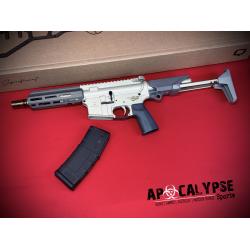 Q Sugar Weasel, Semi-automatic, Short Barrel Rifle, 300 Blackout, 7 Threaded Barrel, Clear Anodized Finish, Flat Dark Earth Cerakote, 6 Position Stock, 1 Magazine, 30 Rounds, Product Finishes, Shade Variations and Other Imperfections Are Normal Due t