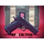 Alpha Foxtrot AF1911 Romulus 9mm Luger 20+1 4.25" Black Bull Ramped Barrel, Satin DLC Stainless Steel Optic Ready/Serrated Slide & Frame w/Beavertail & Picatinny Rail, Polymer Grip, RMR/RM