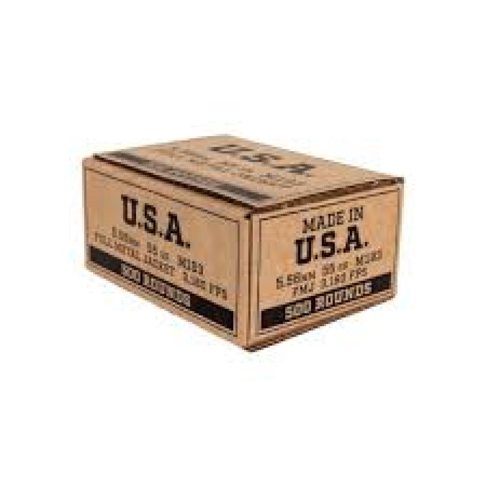 Winchester Ammo 5.56mm M193 55gr FMJ 500rd - SGM193500