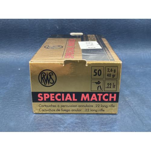 RWS Special Match .22lr 40gr (Gold Box)
