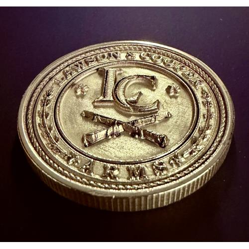 Custom Engraved Brass Coins