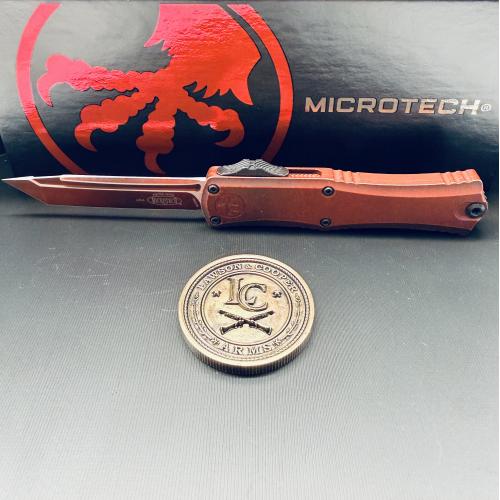Microtech Hera II Mini T/E — Cerakote Weathered Crimson