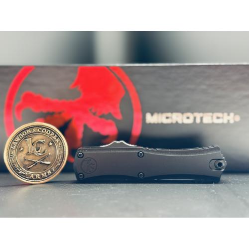 Microtech Hera II Mini T/E Tactical – Black Aluminum / Black M390MK – 1704M-1T