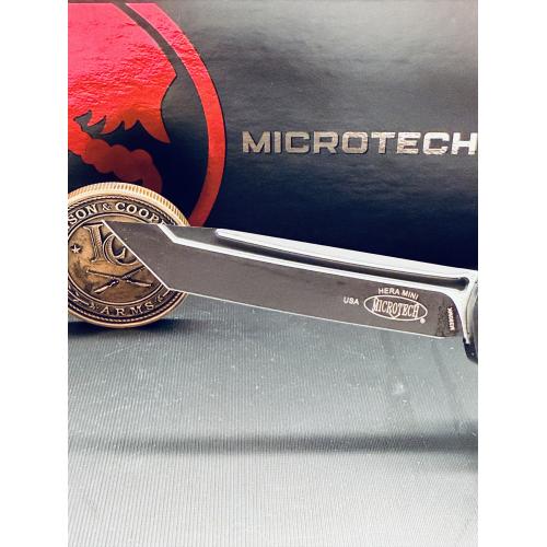 Microtech Hera II Mini T/E Tactical – Black Aluminum / Black M390MK – 1704M-1T