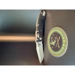 Microtech Amphibian Mini RAM-LOK Manual Folding Knife — Apocalyptic M390MK Blade, Black Aluminum Handle | 137MRL-10AP