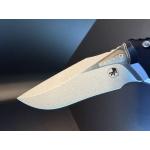 Microtech Amphibian Mini RAM-LOK Manual Folding Knife — Apocalyptic M390MK Blade, Black Aluminum Handle | 137MRL-10AP