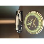 Microtech Amphibian Mini RAM-LOK Manual Folding Knife — Apocalyptic M390MK Blade, Black Aluminum Handle | 137MRL-10AP