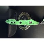 Heretic Kobold Bowie Fixed Blade — Toxic Green Cel-Shade CPM-MagnaCut | H065-CS-TX