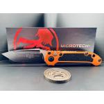Microtech LUDT Gen III T/E — Black Blade, Orange Handle
