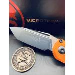 Microtech LUDT Gen III T/E — Black Blade, Orange Handle
