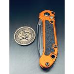 Microtech LUDT Gen III T/E — Black Blade, Orange Handle