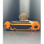Microtech LUDT Gen III T/E — Black Blade, Orange Handle