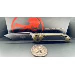 Microtech LUDT Gen III T/E — Black Blade, OD Green Handle