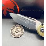 Microtech LUDT Gen III T/E — Black Blade, OD Green Handle