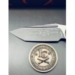 Microtech LUDT Gen III T/E — Black Blade, OD Green Handle