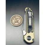 Microtech LUDT Gen III T/E — Black Blade, OD Green Handle