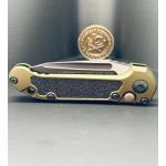 Microtech LUDT Gen III T/E — Black Blade, OD Green Handle