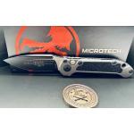 Microtech LUDT Gen III S/E — Black Blade, Natural Clear Handle